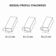 Biurko z metalowymi nogami - Beton Rdzawy