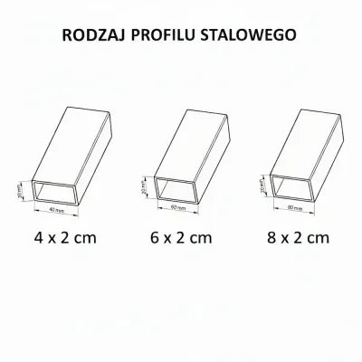Biurko z metalowymi nogami - Dąb Cremona