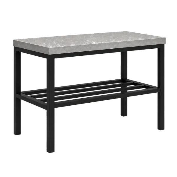 Stojak metalowy na buty - Beton