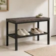 Stojak metalowy na buty - Beton Rdzawy