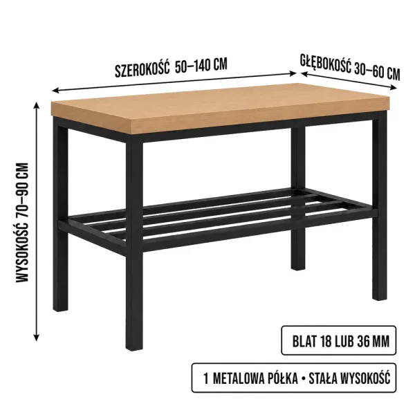 Stojak metalowy na buty - Buk