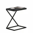 Stolik metalowy X - Beton Czarny