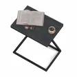 Stolik metalowy X - Beton Czarny