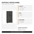 Szafa z szufladami Kamil - Beton Czarny