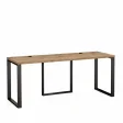 Biurko podwójne Iron Duo Loft - Dąb Evoke