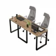 Biurko podwójne Iron Duo Loft - Dąb Wotan