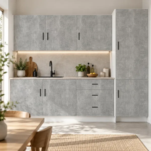 Front na wymiar z nawiertami pod zawiasy - Beton 4298 SU
