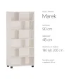 Regał z półkami Marek - Sosna