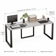 Biurko podwójne Iron Duo Loft - Szary
