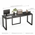 Biurko podwójne Iron Duo Loft - Czarny