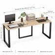Biurko podwójne Iron Duo Loft - Dąb Artisan