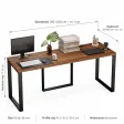Biurko podwójne Iron Duo Loft - Orzech