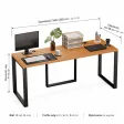 Biurko podwójne Iron Duo Loft - Olcha