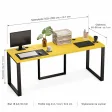 Biurko podwójne Iron Duo Loft - Żółty