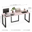 Biurko podwójne Iron Duo Loft - Różowy